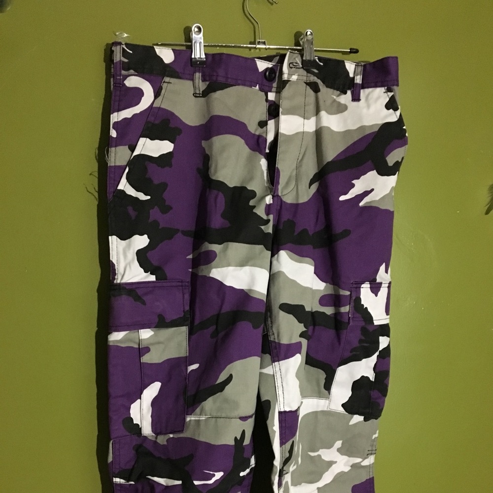 Purple camo pants